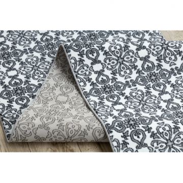 Chodnik ARGENT KWIATY- W4949 biały / szary