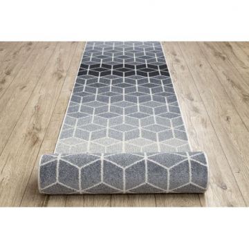 Chodnik HEOS 78590 krem / srebrny / antracyt CUBE, KOSTKA