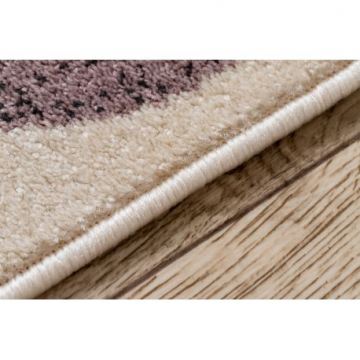 Chodnik HEOS 78428 krem / róż LIŚCIE MONSTERA