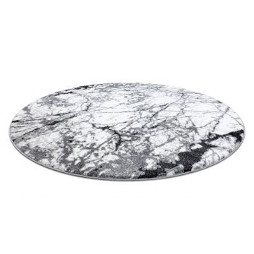 Dywan nowoczesny COZY 8871 Koło, Marble, Marmur - Strukturalny, dwa poziomy runa szary