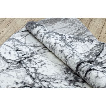Dywan nowoczesny COZY 8871 Koło, Marble, Marmur - Strukturalny, dwa poziomy runa szary