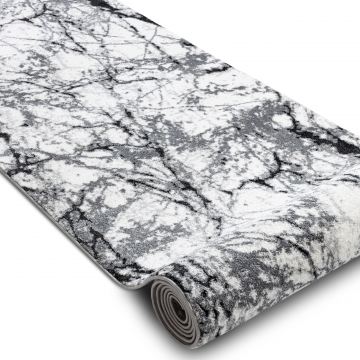 Chodnik COZY 8871 Marble, Marmur - Strukturalny, dwa poziomy runa szary