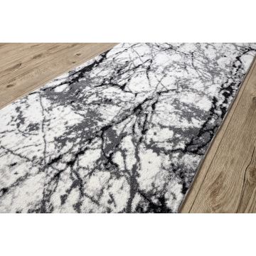 Chodnik COZY 8871 Marble, Marmur - Strukturalny, dwa poziomy runa szary