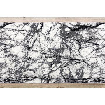 Chodnik COZY 8871 Marble, Marmur - Strukturalny, dwa poziomy runa szary