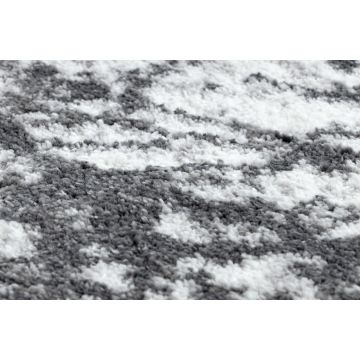 Chodnik COZY 8871 Marble, Marmur - Strukturalny, dwa poziomy runa szary