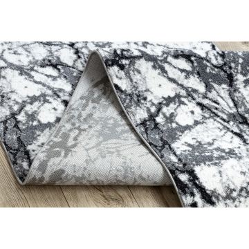 Chodnik COZY 8871 Marble, Marmur - Strukturalny, dwa poziomy runa szary