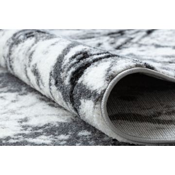 Chodnik COZY 8871 Marble, Marmur - Strukturalny, dwa poziomy runa szary