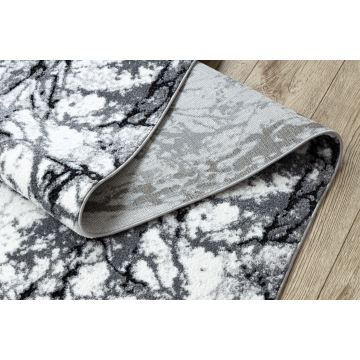 Chodnik COZY 8871 Marble, Marmur - Strukturalny, dwa poziomy runa szary