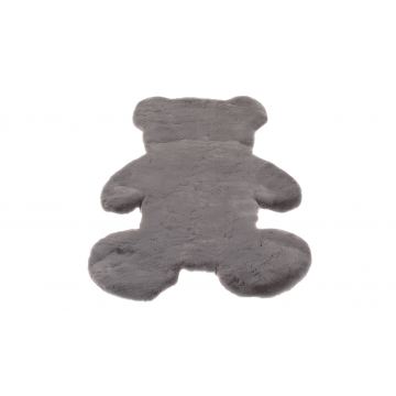Dywan skórka futro- TEDDY BEAR- miś szary 60x90 cm