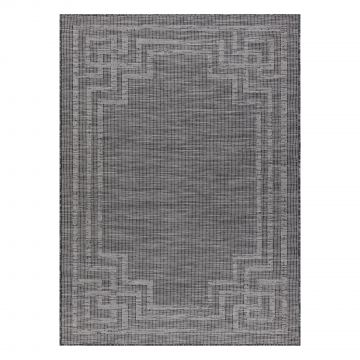 Dywan SZNURKOWY SIZAL płaskotkany PATIO 3071 Grecki ramka - czarny