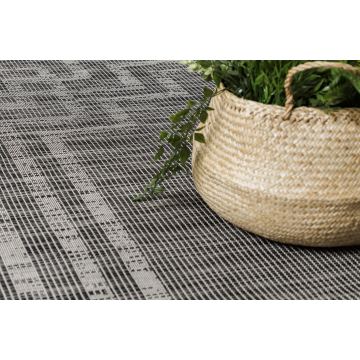 Dywan SZNURKOWY SIZAL płaskotkany PATIO 3071 Grecki ramka - czarny