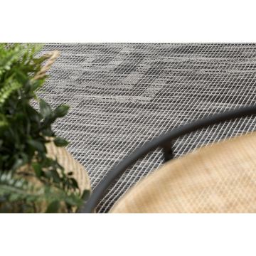 Dywan SZNURKOWY SIZAL płaskotkany PATIO 3071 Grecki ramka - czarny