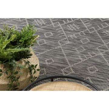 Dywan SZNURKOWY SIZAL płaskotkany PATIO 3077 Boho - czarny