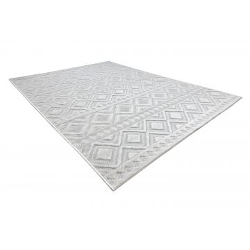 Dywan Strukturalny SOLE D3851 Boho, romby - płasko tkany beż