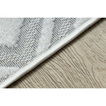 Dywan Strukturalny SOLE D3851 Boho, romby - płasko tkany beż