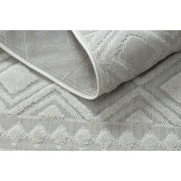 Dywan Strukturalny SOLE D3851 Boho, romby - płasko tkany beż