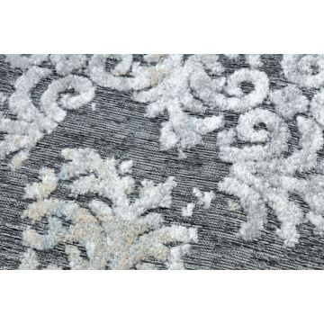 Dywan Strukturalny SOLE D3812 Ornament - płasko tkany szary / beż