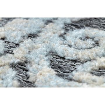 Dywan Strukturalny SOLE D3812 Ornament - płasko tkany szary / beż