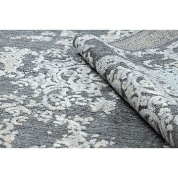 Dywan Strukturalny SOLE D3812 Ornament - płasko tkany szary / beż