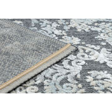Dywan Strukturalny SOLE D3812 Ornament - płasko tkany szary / beż