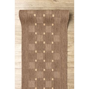 CHODNIK sznurkowy SIZAL FLOORLUX wzór 20079 coffee / mais
