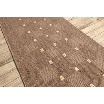 CHODNIK sznurkowy SIZAL FLOORLUX wzór 20079 coffee / mais