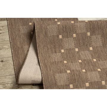 CHODNIK sznurkowy SIZAL FLOORLUX wzór 20079 coffee / mais