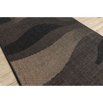 CHODNIK SIZAL FLOORLUX wzór 20212 black / coffee