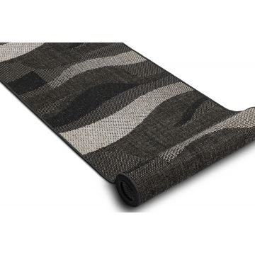 CHODNIK SIZAL FLOORLUX wzór 20212 black / silver