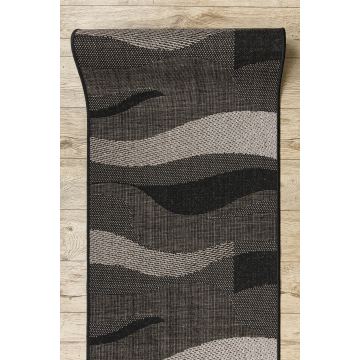 CHODNIK SIZAL FLOORLUX wzór 20212 black / silver