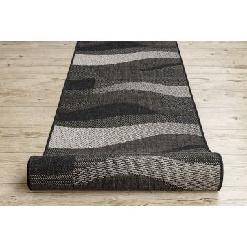 CHODNIK SIZAL FLOORLUX wzór 20212 black / silver