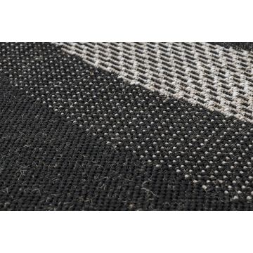 CHODNIK SIZAL FLOORLUX wzór 20212 black / silver