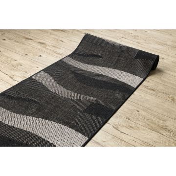 CHODNIK SIZAL FLOORLUX wzór 20212 black / silver