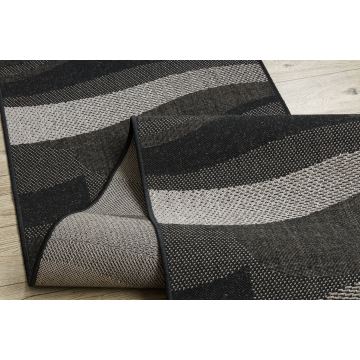 CHODNIK SIZAL FLOORLUX wzór 20212 black / silver