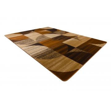 Dywan ROYAL H387 Geometryczny - brązowy / mustard beż