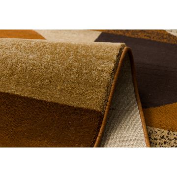 Dywan ROYAL H387 Geometryczny - brązowy / mustard beż