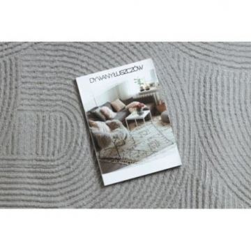 Dywan BALANCE 9086 szary - Geometryczny, strukturalny, glamour
