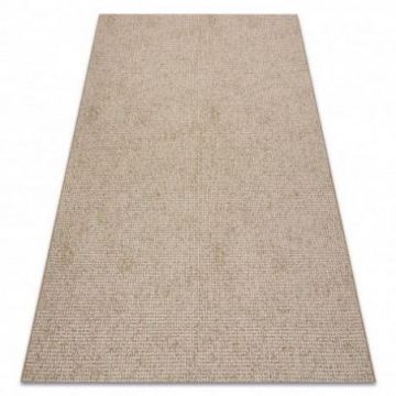 Dywan sizal FLAT 49371265 Kratka - beż naturalny kolor słomkowy, sznurkowy