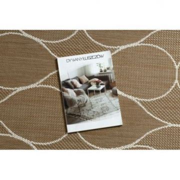 Dywan sizal FLAT 49379265 Krople - beż naturalny kolor słomkowy, sznurkowy