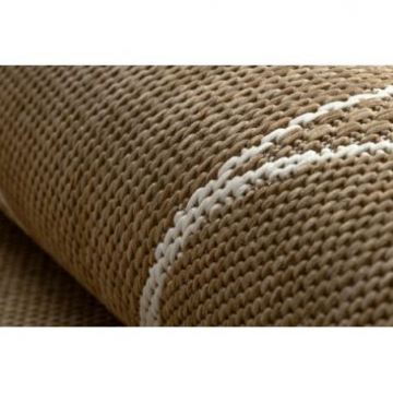 Dywan sizal FLAT 49379265 Krople - beż naturalny kolor słomkowy, sznurkowy