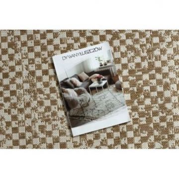Dywan sizal FLAT 48955265 Geometryczny - beż naturalny kolor słomkowy, sznurkowy