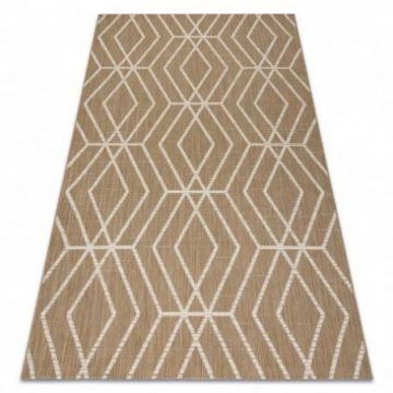 Dywan sizal FLAT 48956265 Geometryczny - beż naturalny kolor słomkowy, sznurkowy