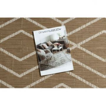 Dywan sizal FLAT 48956265 Geometryczny - beż naturalny kolor słomkowy, sznurkowy