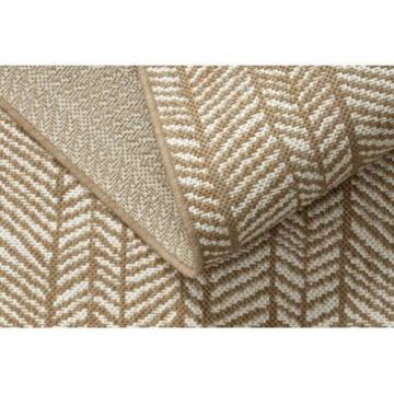 Dywan sizal FLAT 48964265 Jodełka - beż naturalny kolor słomkowy, sznurkowy