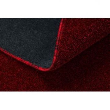 Dywan ETON PLUS koło czerwony jednolity, jednokolorowy, gładki