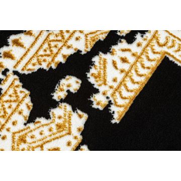 Dywan, chodnik ALLURE 1965 Ramka - Strukturalny, stylowy, glamour czarny / złoty