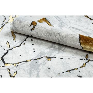 Dywan ALLURE 1963 Marmur - Strukturalny, stylowy, glamour biały / złoty