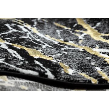 Dywan ALLURE 1963 Marmur - Strukturalny, stylowy, glamour czarny / złoty