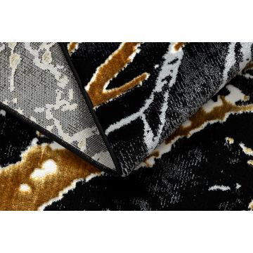 Dywan ALLURE 1963 Marmur - Strukturalny, stylowy, glamour czarny / złoty