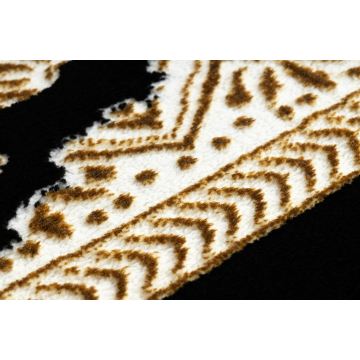 Dywan ALLURE 1965 Ramka - Strukturalny, stylowy, glamour czarny / złoty